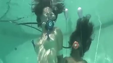 Casey Calvert and Drea Morgan bound duo underwater